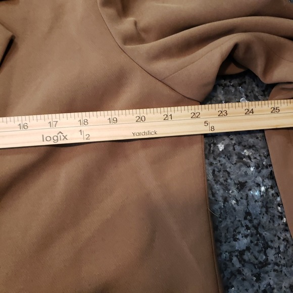 Madewell XL The Dorset Crop Blazer Jacket Brown Light Roast Workwear NL234 - Picture 4 of 8